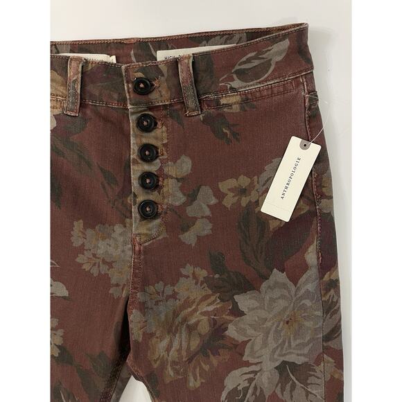 Anthropologie Denim - NWT Pilcro Pants Womens 25 High Rise Slim Floral Anthropologie Jeans